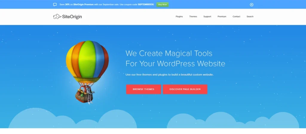 Site origin page builder