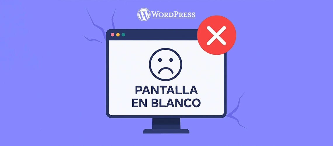 pantalla blanca en wordpress